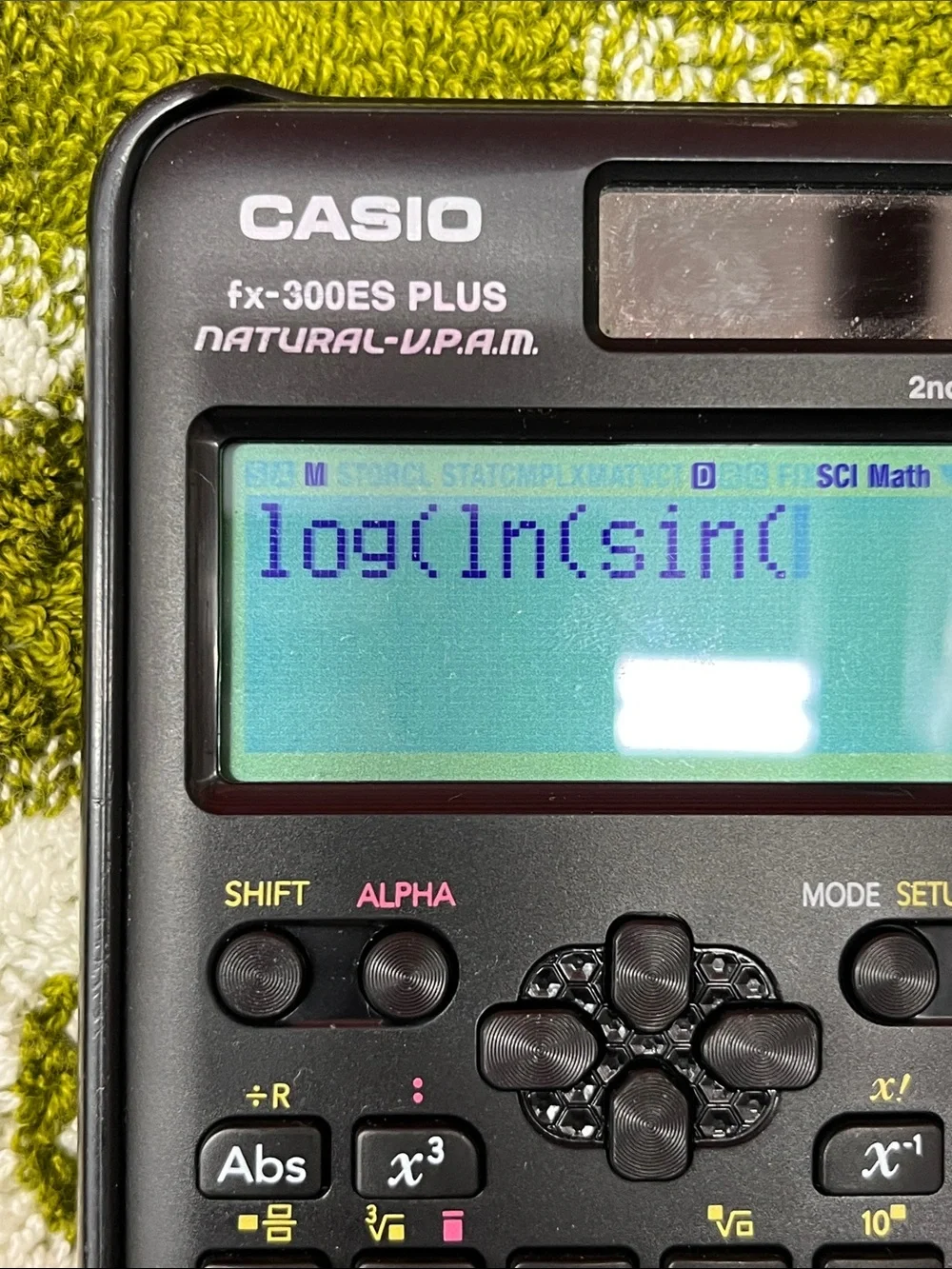 Casio fx-300ES PLUS Scientific Calculator in Black with Green Accent